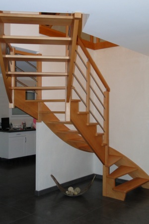 ESCALIER LIMON A L ANGLAISE BOIS