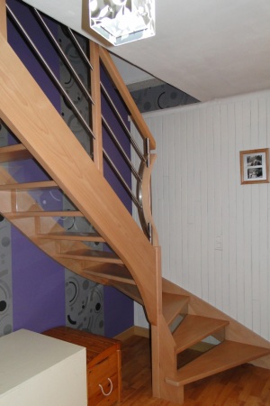 ESCALIER LIMON A LA FRANCAISE BOIS