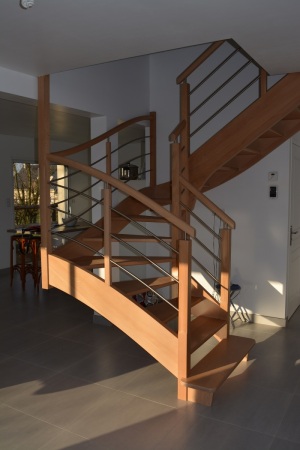 ESCALIER LIMON A LA FRANCAISE BOIS