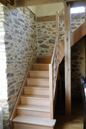 ESCALIER LIMON A LA FRANCAISE BOIS