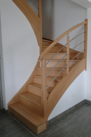 ESCALIER LIMON A LA FRANCAISE BOIS