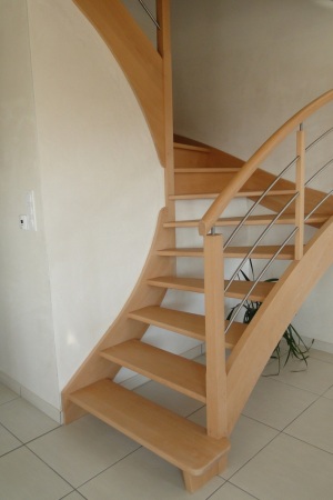 ESCALIER LIMON A LA FRANCAISE BOIS