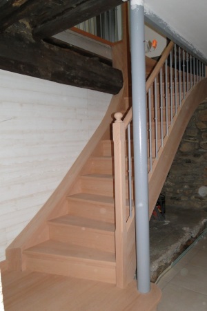 ESCALIER LIMON A LA FRANCAISE BOIS